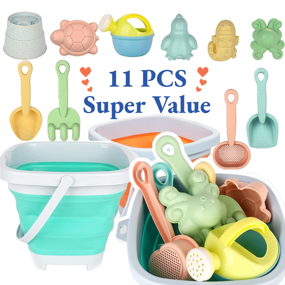 Kids Outdoor Outfit - 11Pcs Beach Toys Set Gift Package