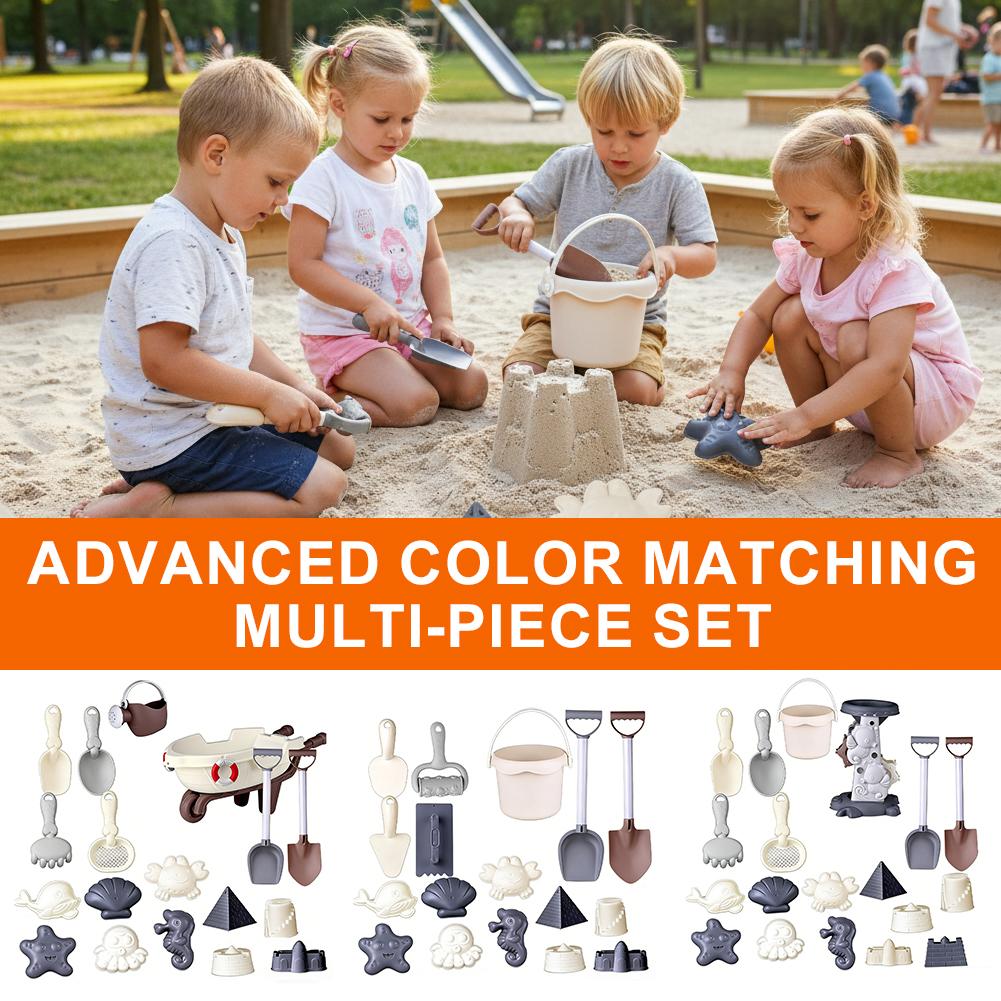Kids Outdoor Outfit - Morandi Color Kids Beach Toy Set