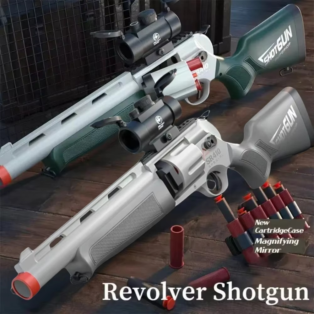 Kids Outdoor Xmas Gifts - For Kids Manually Loaded Revolver Toy