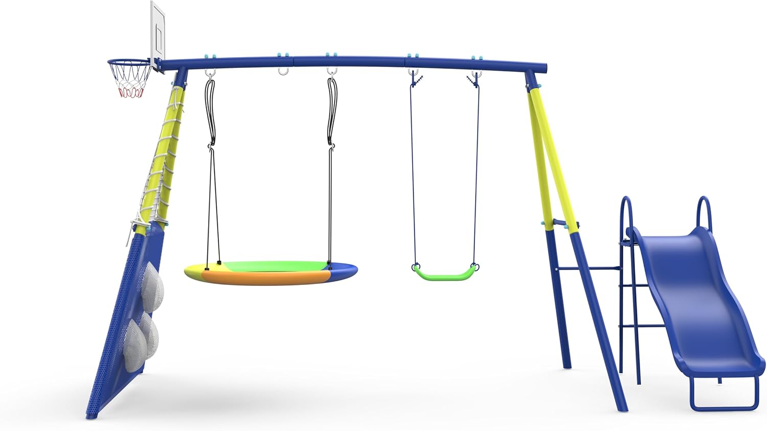 Kids Outdoor Swing Set With Slide - Swing Set for Kids Outdoor Swing