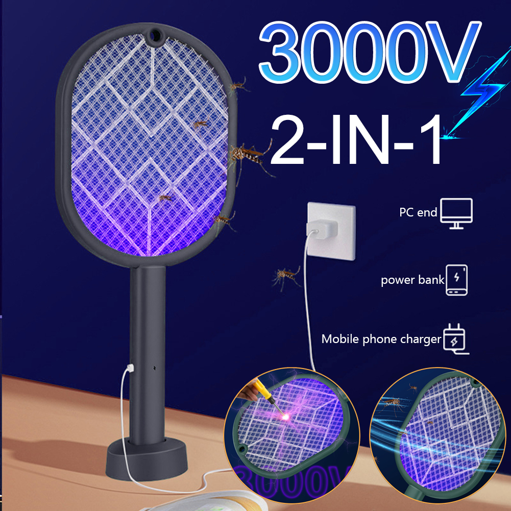 Bug Catching Kit - Electric Mosquito Killer 2-in-1 Fly Swatter