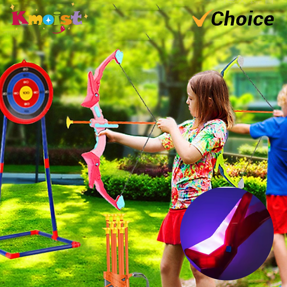 Kids Outdoor Archery Set - Light Up Archery Toy Kids Bow