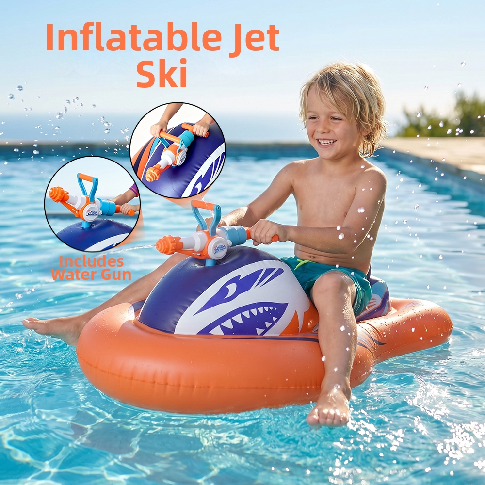 Water Gun Soaker - Inflatable Jet Ski with Water Gun