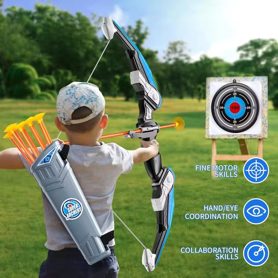 Kids LED Archery Toy Set, Hand – обзор и цена Kids Outdoor Archery Set