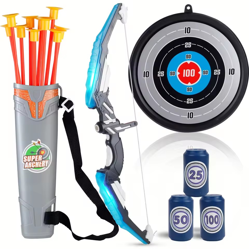 Kids LED Archery Toy Set, Hand – обзор и цена Kids Outdoor Archery Set