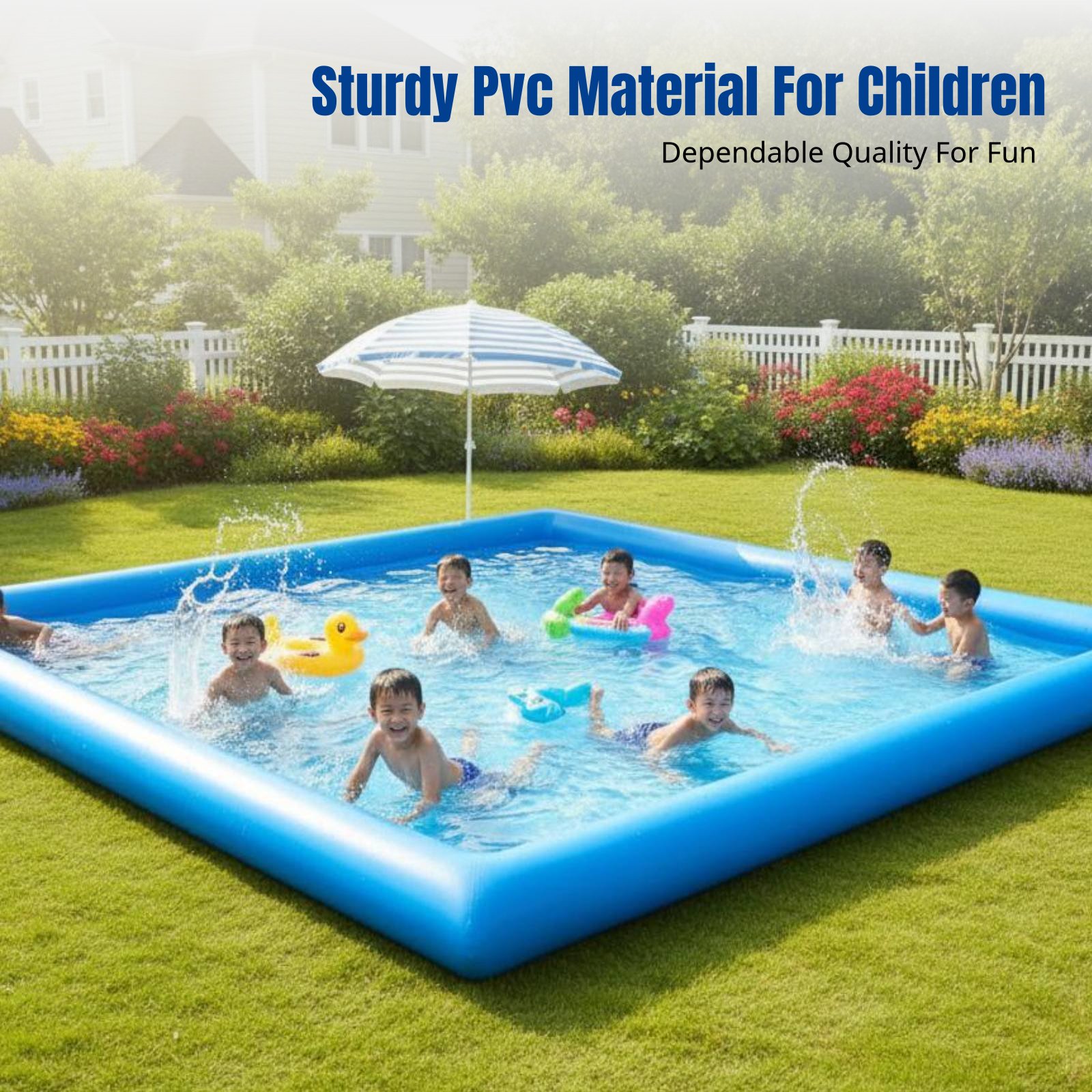 Heavy-Duty Inflatable Pool, Ki – обзор и цена Kids Outdoor Area