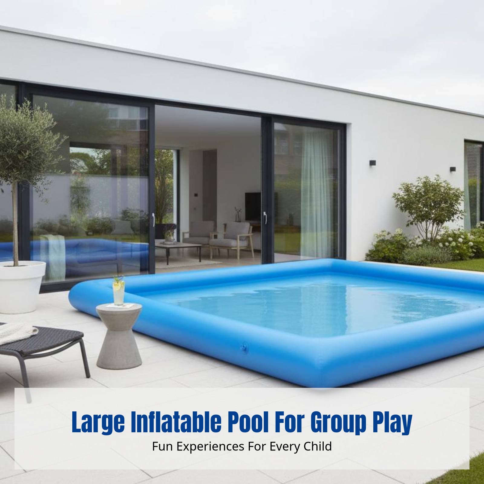 Heavy-Duty Inflatable Pool, Ki – обзор и цена Kids Outdoor Area