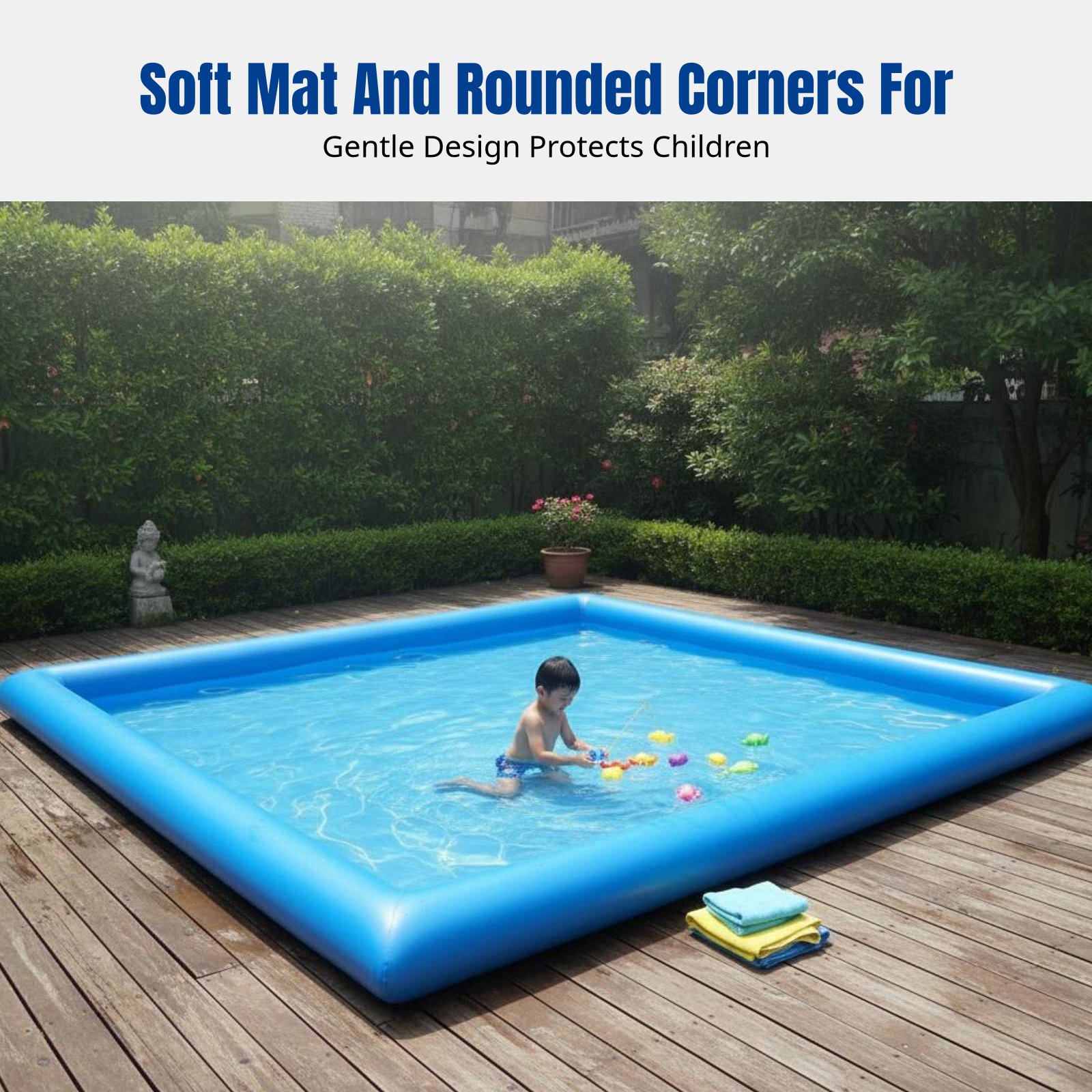 Heavy-Duty Inflatable Pool, Ki – обзор и цена Kids Outdoor Area