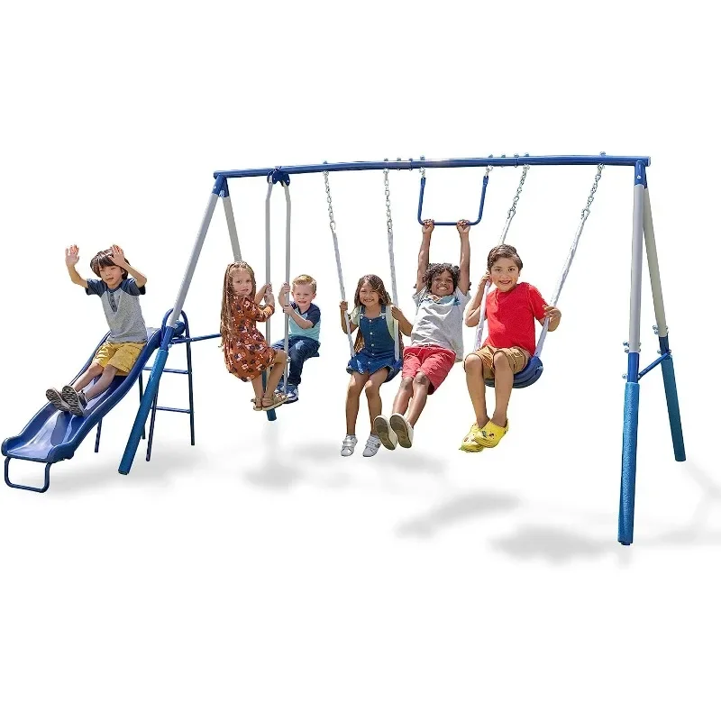 ez Swing Set - Outdoor Heavy-D – обзор и цена Kids Outdoor Swing Set With Slide