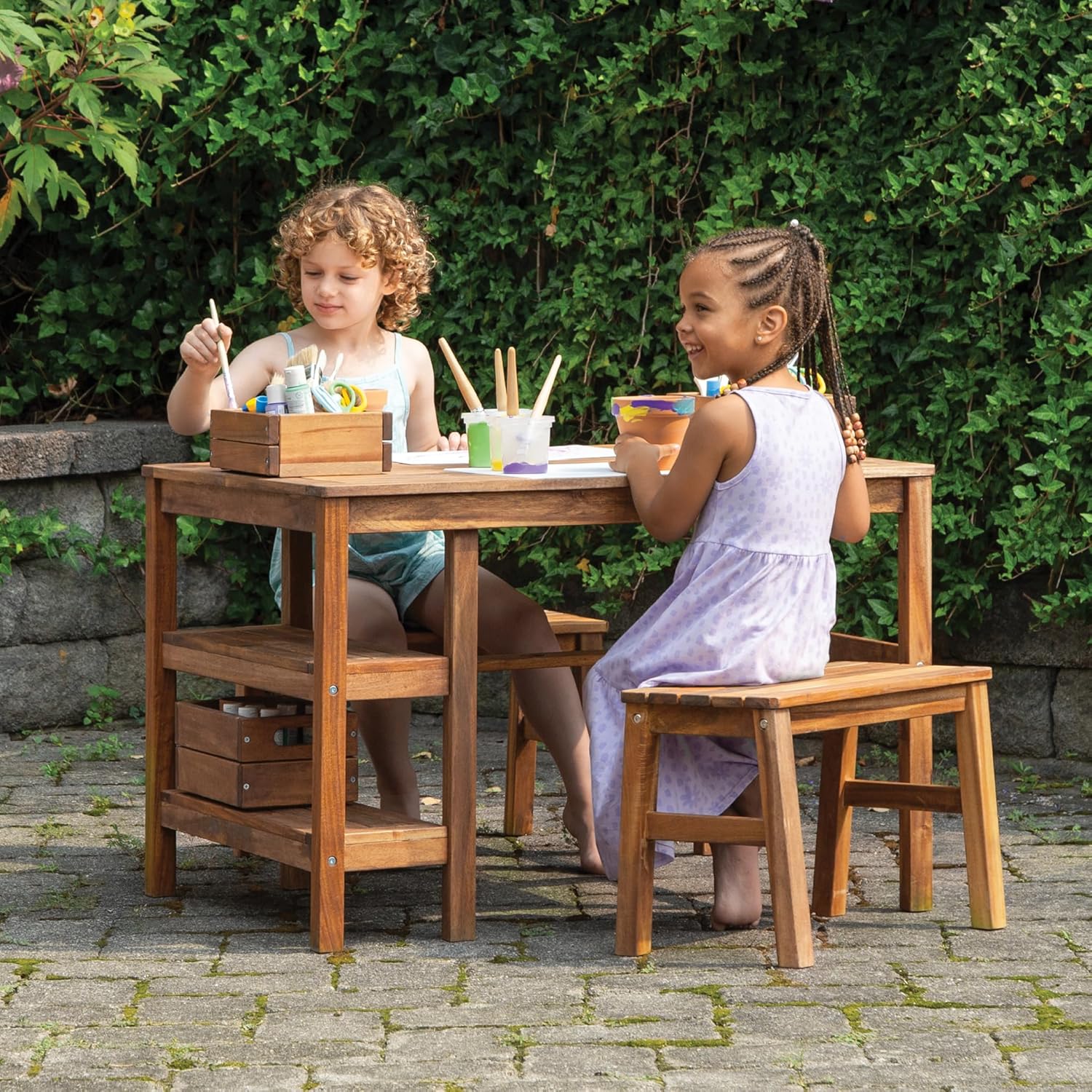 Kids Outdoor Table & Bench Set – обзор и цена Kids Outdoor Furniture Set
