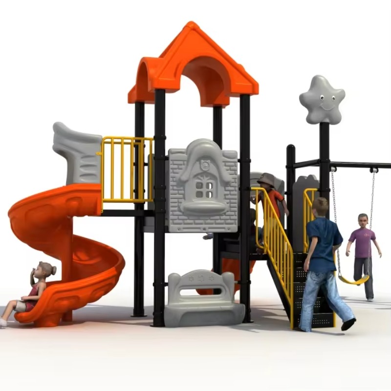 Outdoor Steel Plastic Swing Se – обзор и цена Kids Outdoor Swing Set With Slide