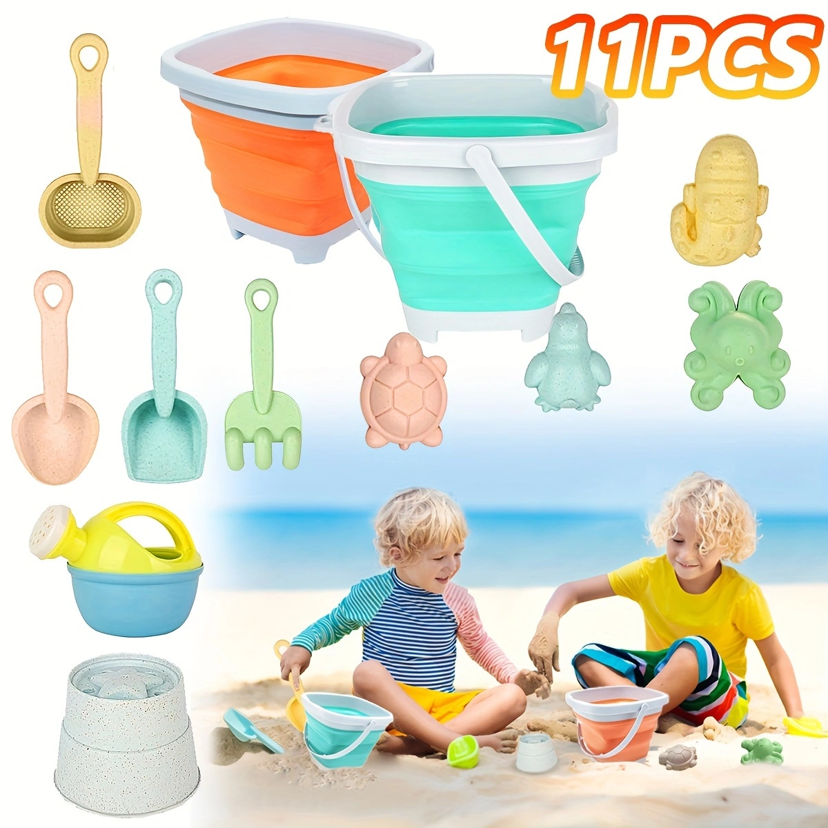 11Pcs Beach Toys Set Gift Pack – обзор и цена Kids Outdoor Outfit