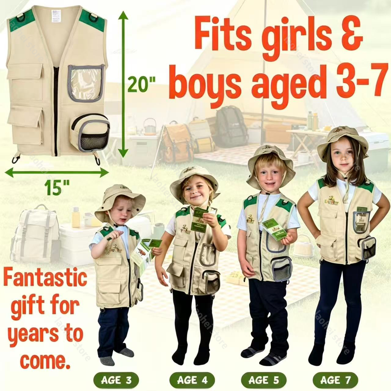Kids Explorer Vest and Hat Cos – обзор и цена Kids Outdoor Play