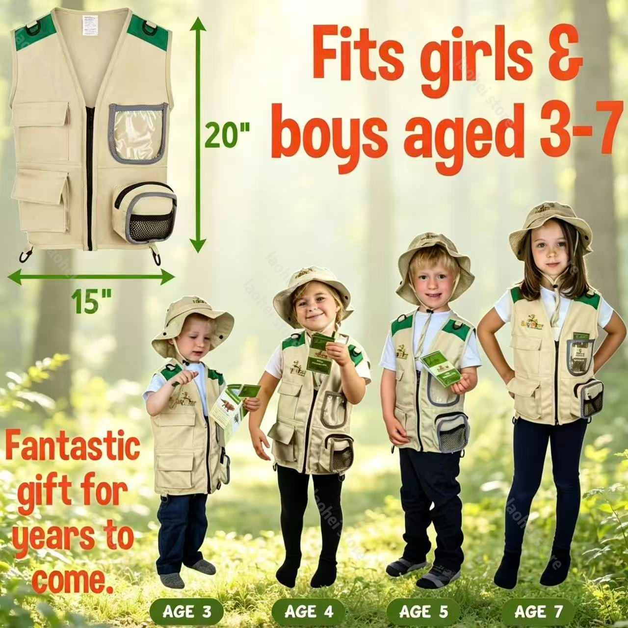 Kids Explorer Vest and Hat Cos – обзор и цена Kids Outdoor Play