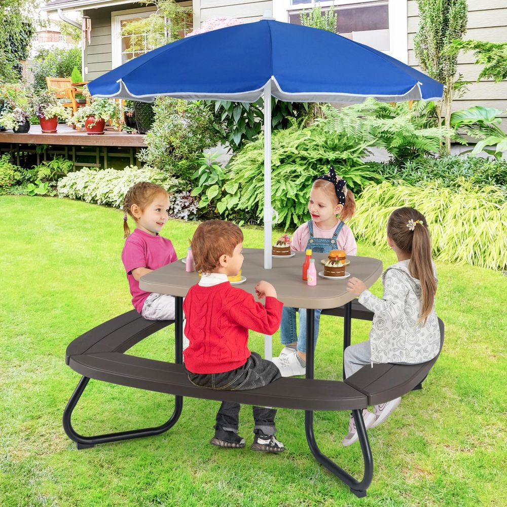 Kids Picnic Table, 8 Person Ki – обзор и цена Kids Outdoor Chair And Table
