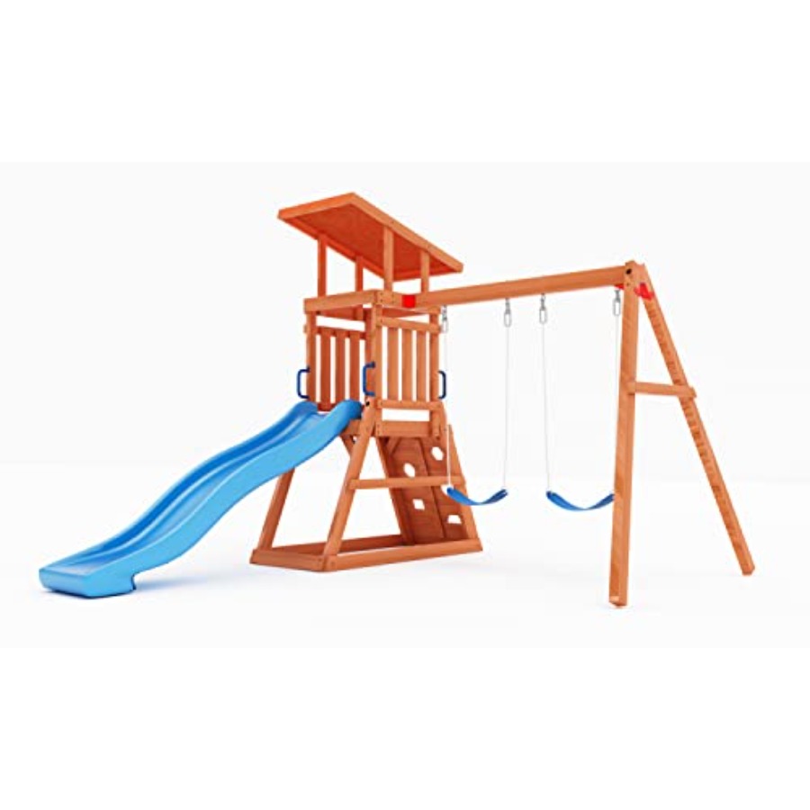 Wooden Swing Sets for Backyard – обзор и цена Kids Outdoor Swing Set With Slide