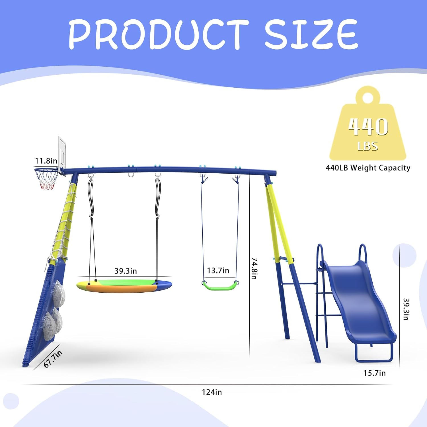 Swing Set for Kids Outdoor Swi – обзор и цена Kids Outdoor Swing Set With Slide