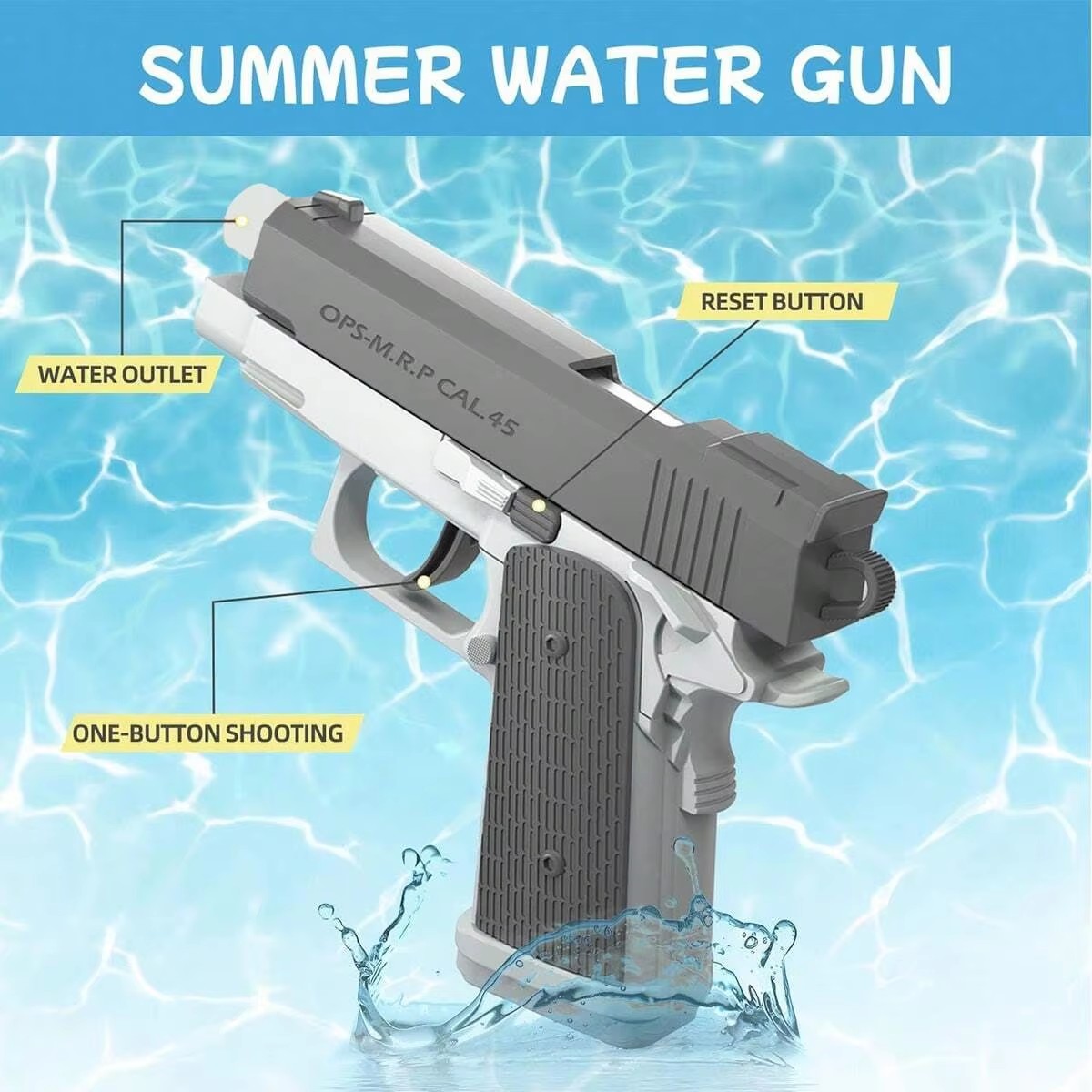 M1911 Water Guns Pistol Toy Sq – обзор и цена Water Gun Soaker