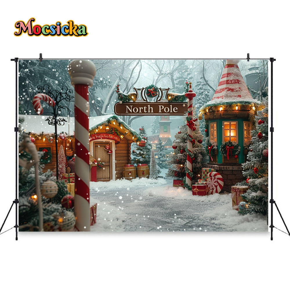 Christmas Photography Backgrou – обзор и цена Kids Outdoor Xmas Gifts