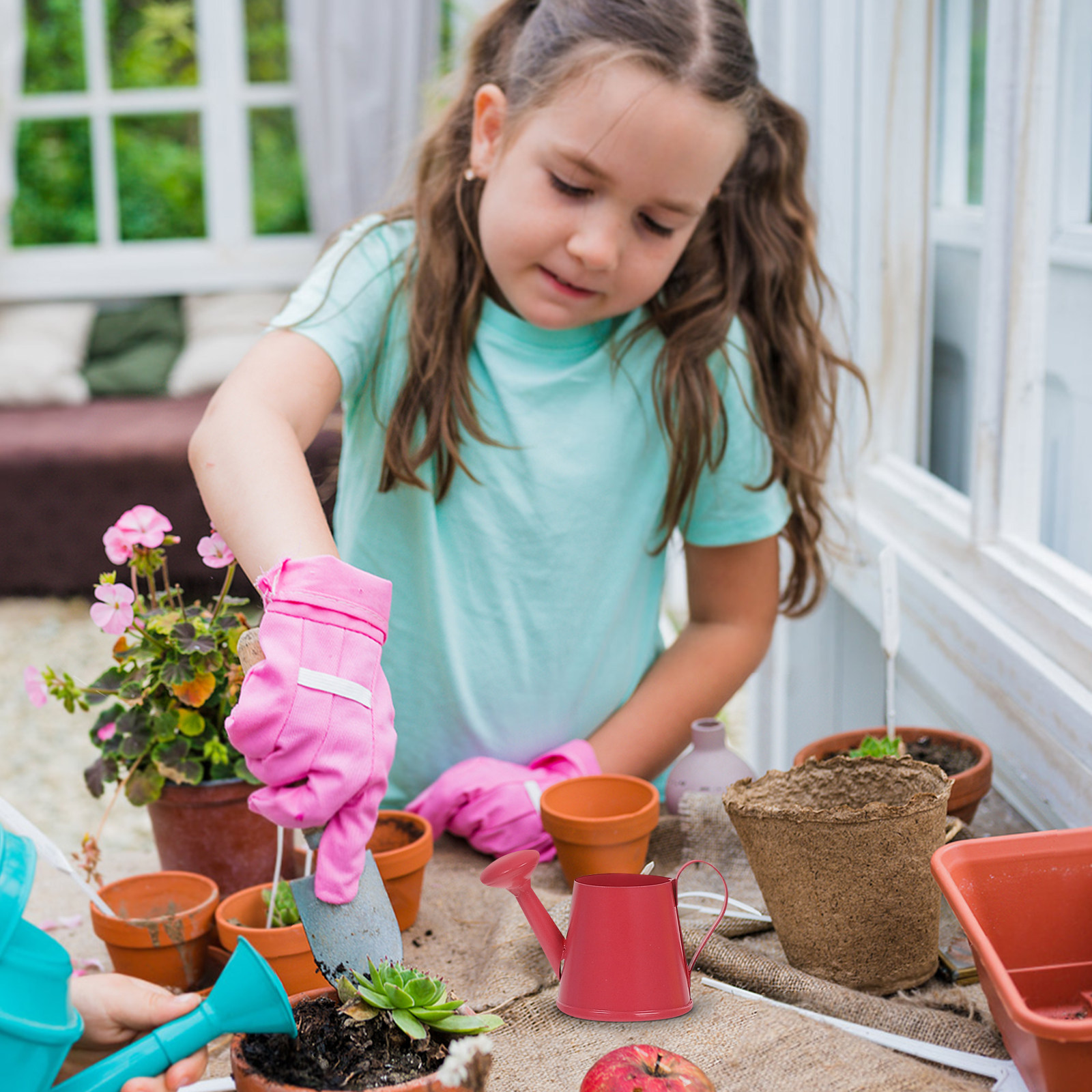4Pcs Mini Metal Watering Can C – обзор и цена Kids Outdoor Set