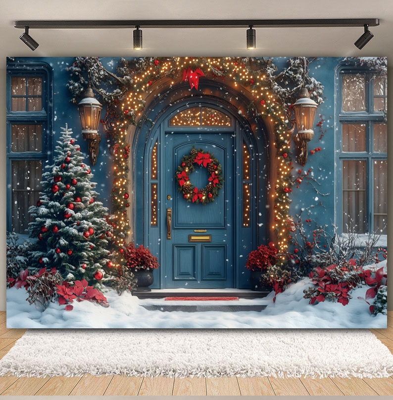 Christmas Backdrop for Photogr – обзор и цена Kids Outdoor Xmas Gifts