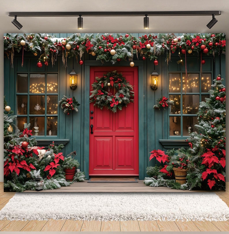 Christmas Backdrop for Photogr – обзор и цена Kids Outdoor Xmas Gifts