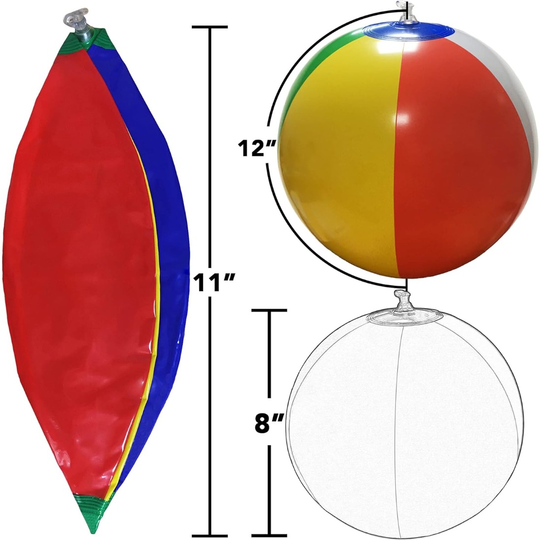 5 Pack Bulk Rainbow Inflatable – обзор и цена Kids Outdoor Play