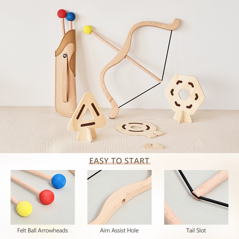 Kids Bow and Arrow Set Wooden  – обзор и цена Kids Outdoor Archery Set