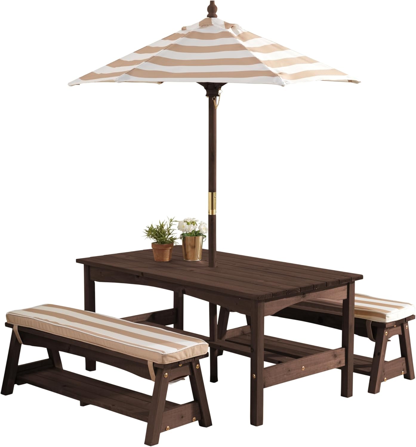Outdoor Wooden Table & Bench S – обзор и цена Kids Outdoor Furniture Set