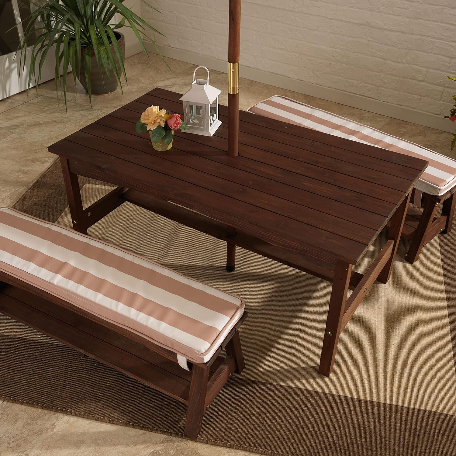 Outdoor Wooden Table & Bench S – обзор и цена Kids Outdoor Furniture Set