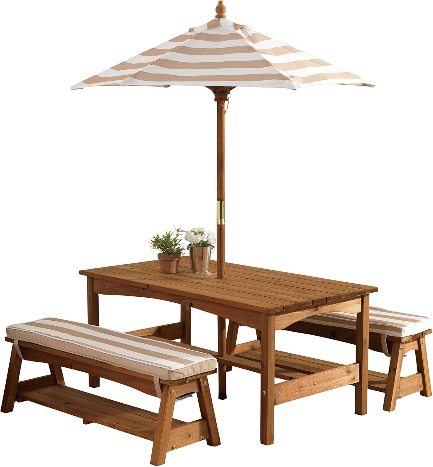 Outdoor Wooden Table & Bench S – обзор и цена Kids Outdoor Furniture Set