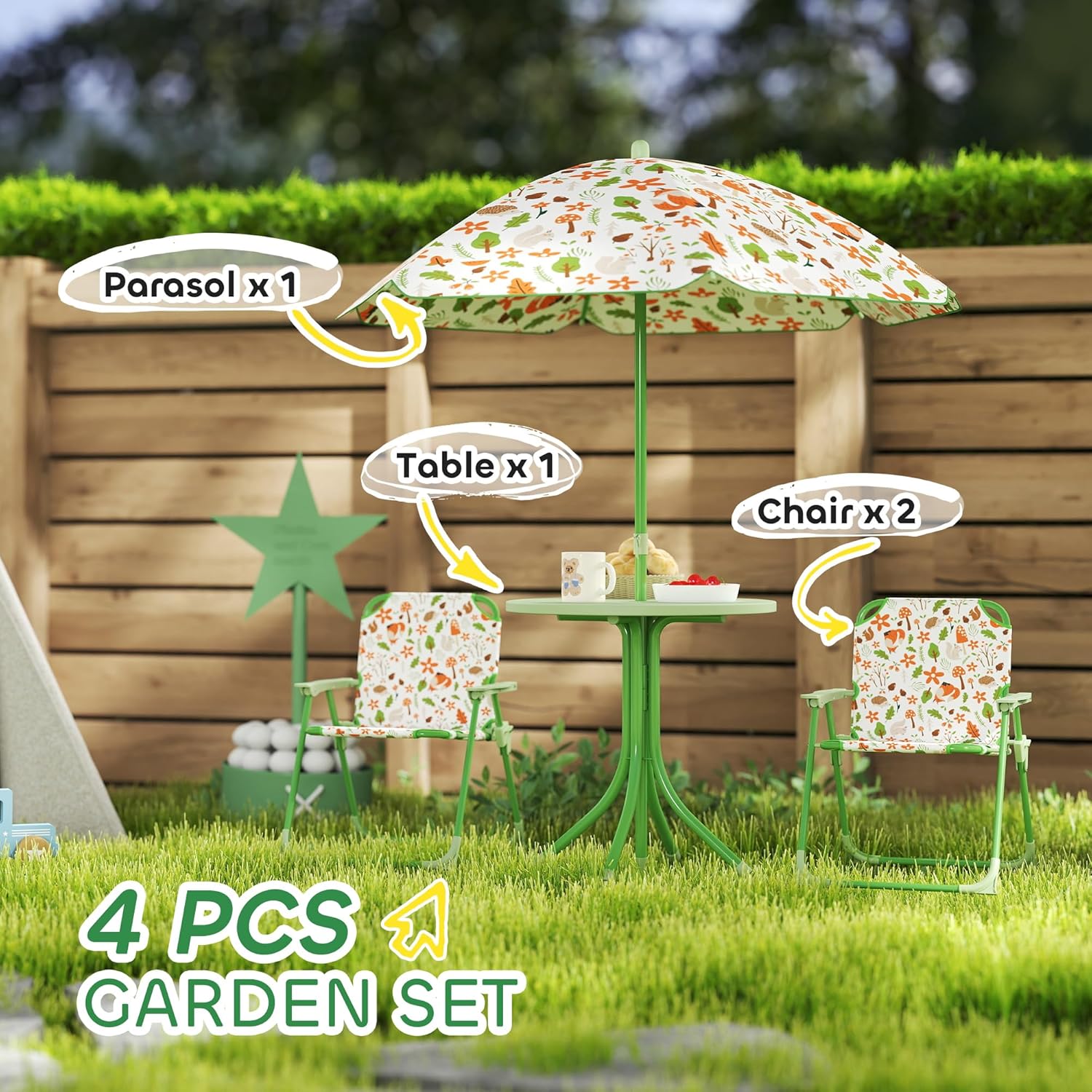 Kids Picnic Table Chair Set Fo – обзор и цена Kids Outdoor Furniture Set