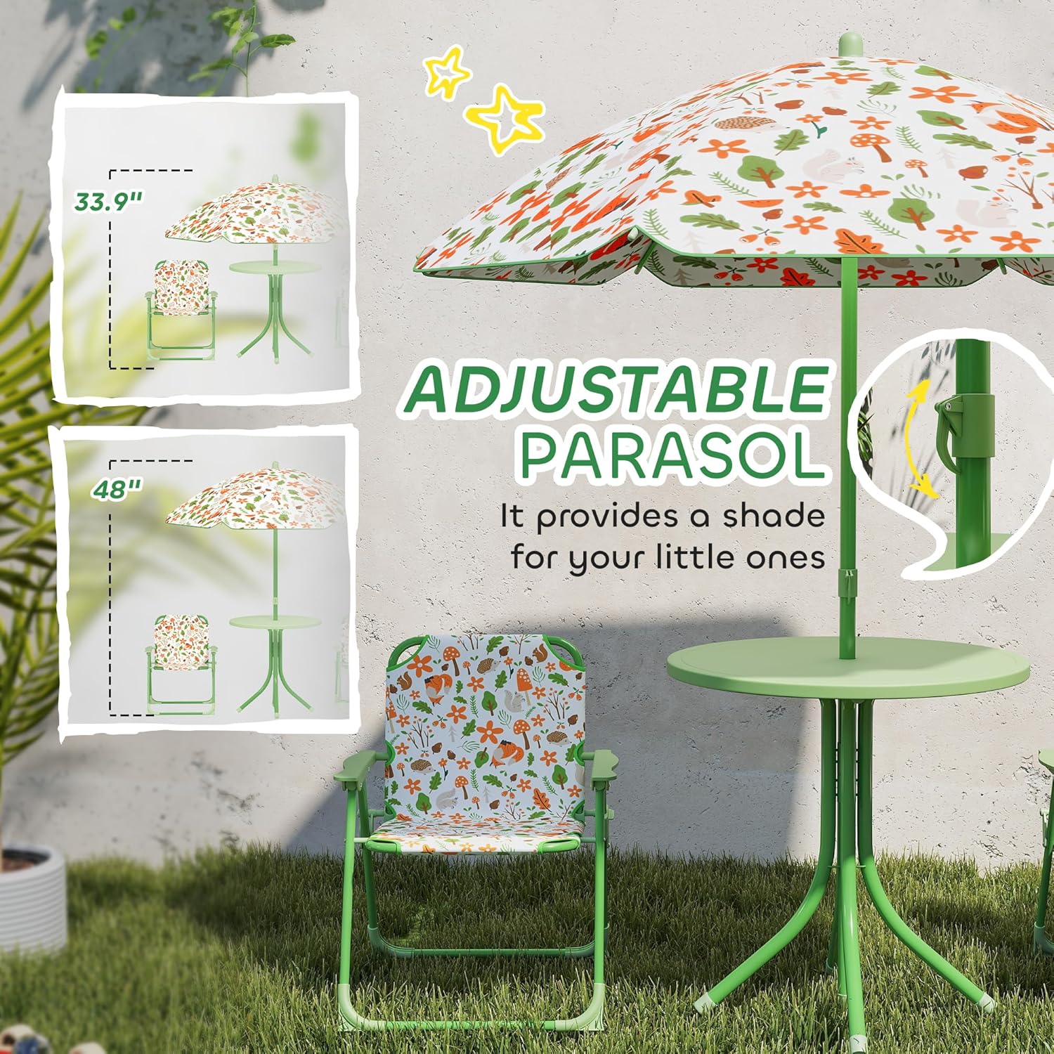 Kids Picnic Table Chair Set Fo – обзор и цена Kids Outdoor Furniture Set