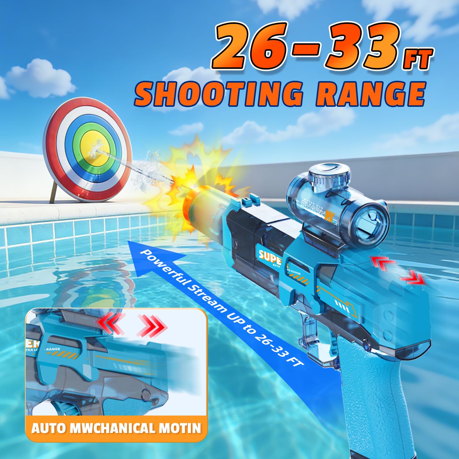 Electric Water Gun for Kids Ad – обзор и цена Water Gun Soaker