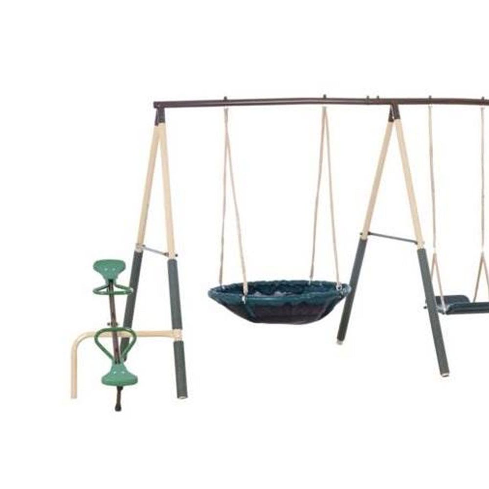 Swing Set for Backyard, 5 in 1 – обзор и цена Kids Outdoor Swing Set With Slide