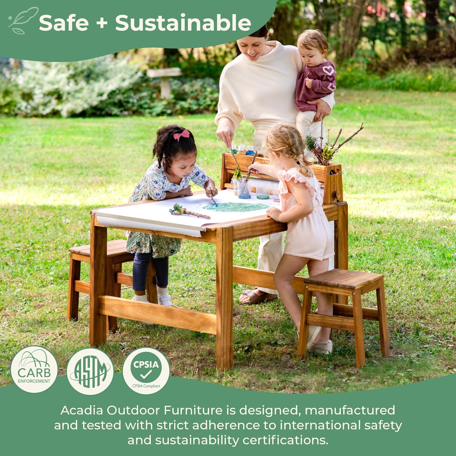 Acadia Outdoor Art Table and S – обзор и цена Kids Outdoor Chair And Table