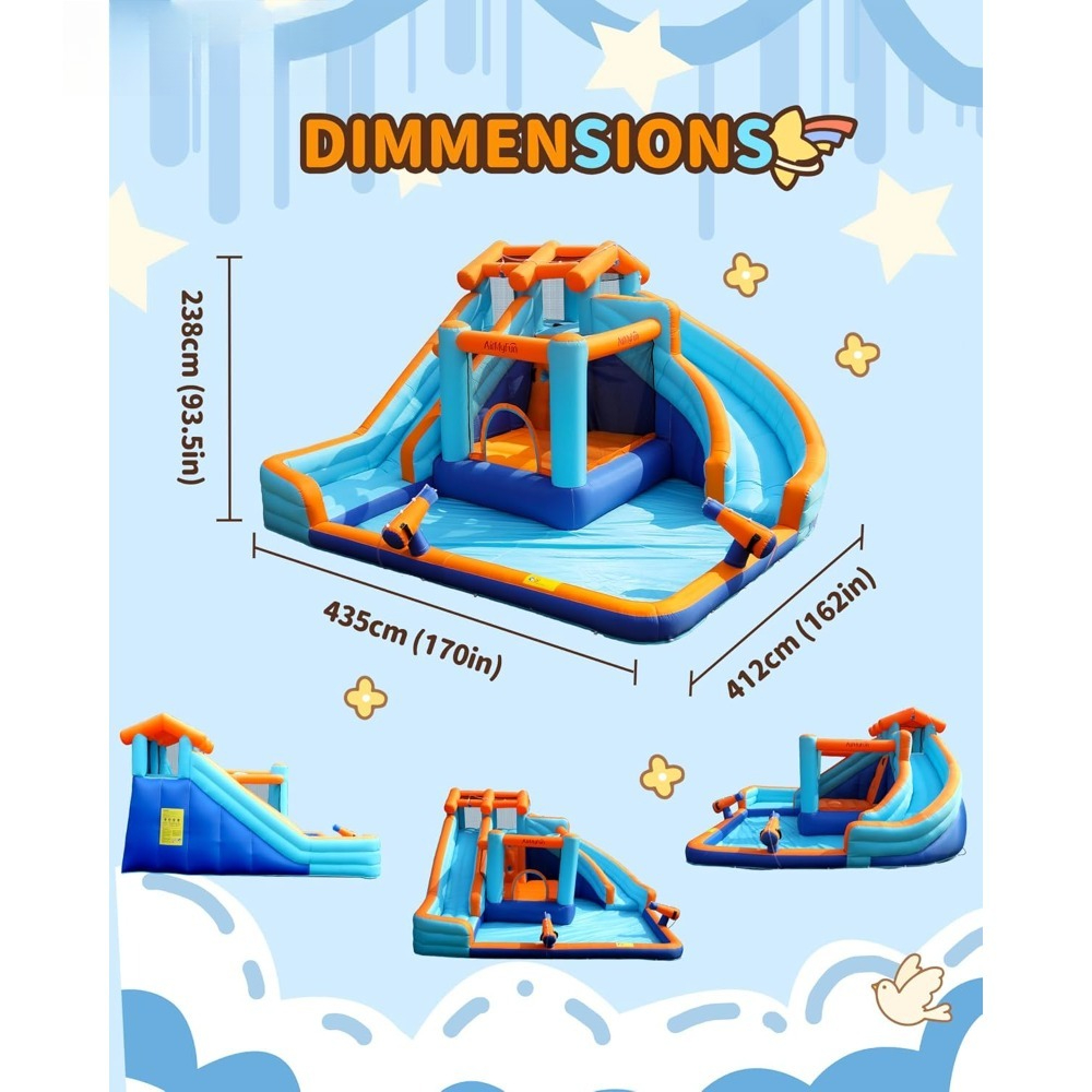 Large Water Slide Bounce House – обзор и цена Kids Outdoor Play