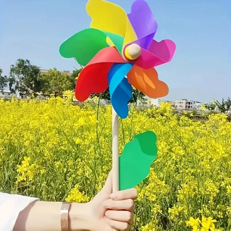 Colorful Wooden Pole Windmill  – обзор и цена Kids Outdoor Area