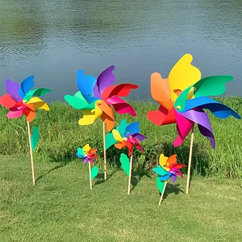 Colorful Wooden Pole Windmill  – обзор и цена Kids Outdoor Area